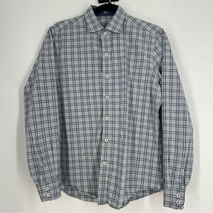 J. HILBURN Men’s Custom Plaid Long Sleeve Button Down Shirt Sz M